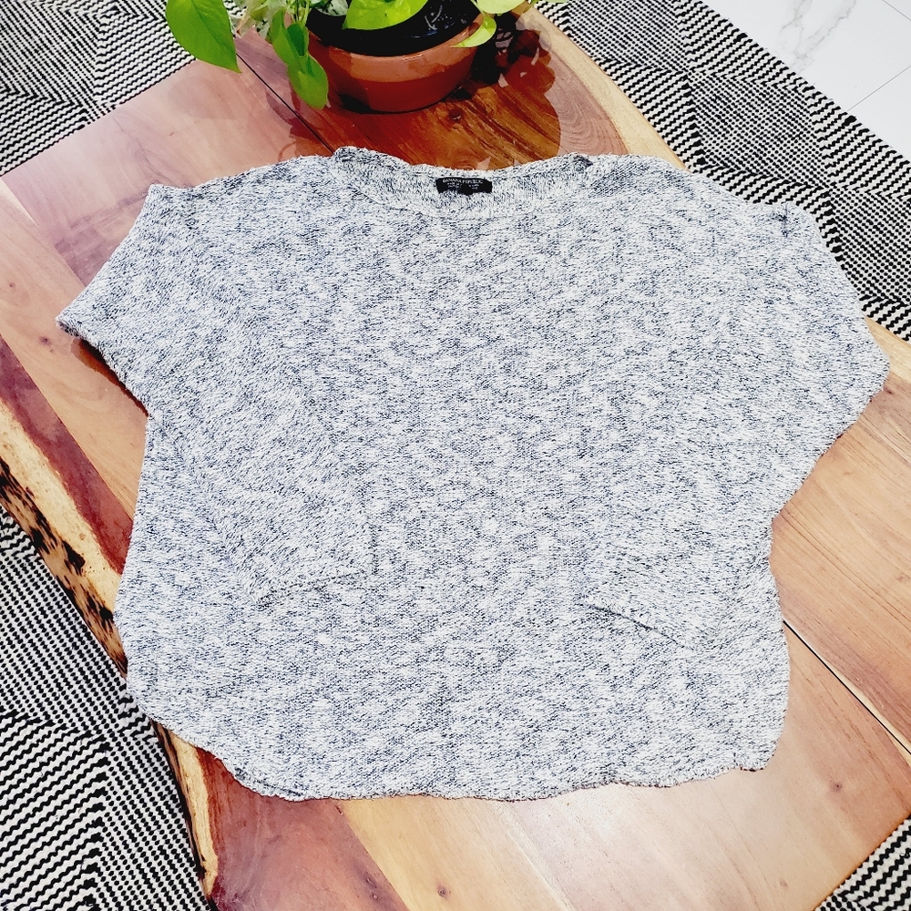 Banana Republic Italian Marl Heathered Boat Neck Raglan Knit Top - Picture 10 of 11